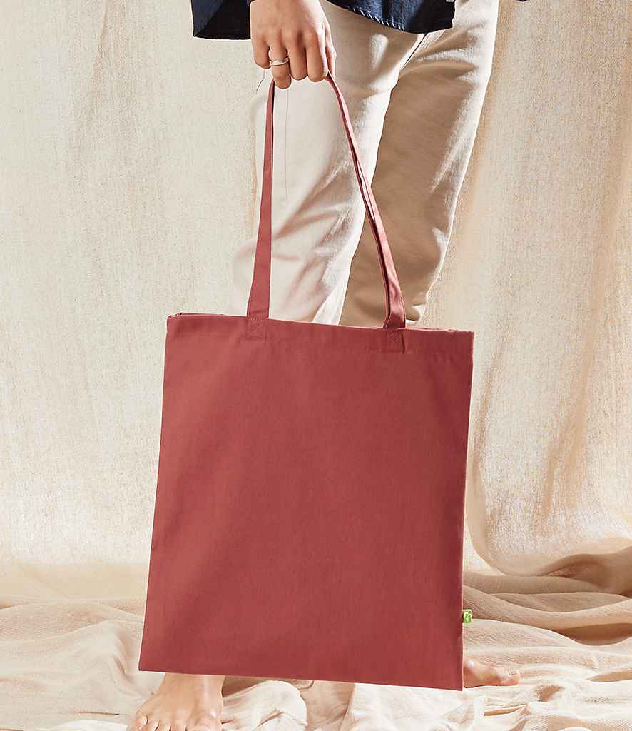 Westford Mill EarthAware Organic Bag For Life in ONE Orange Rust by Westford Mill — Custom branded clothing by Print Press, featuring premium embroidery produced in our specialist print lab in the UK.