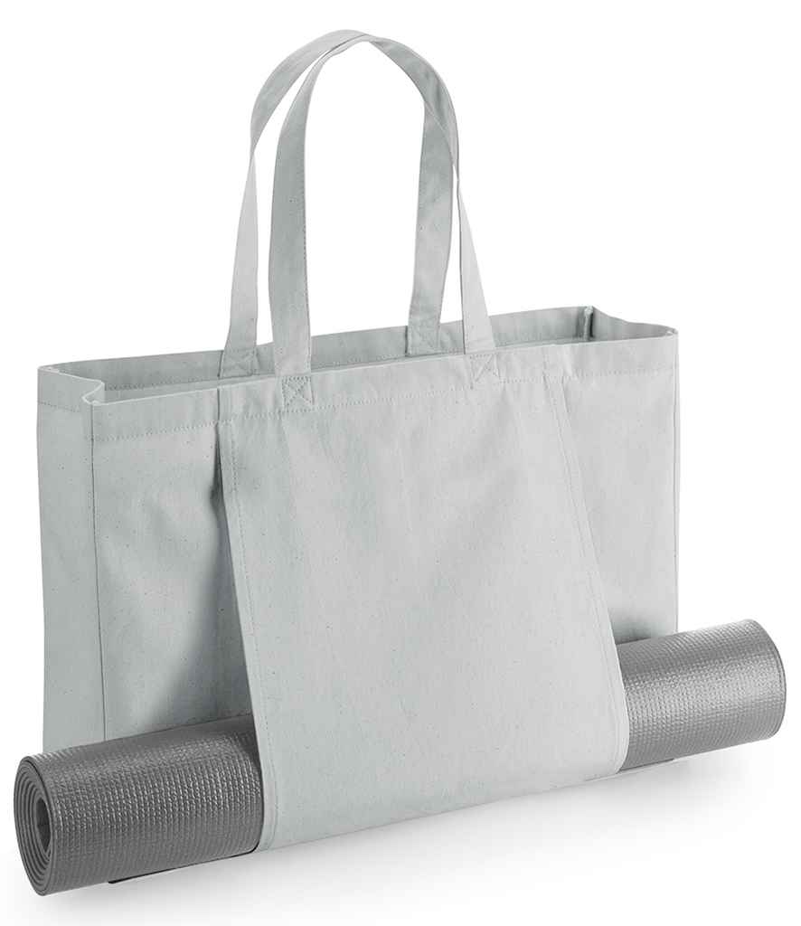 Westford Mill EarthAware Organic Yoga Tote Bag in ONE Light Grey by Westford Mill — Custom branded clothing by Print Press, featuring premium embroidery produced in our specialist print lab in the UK.