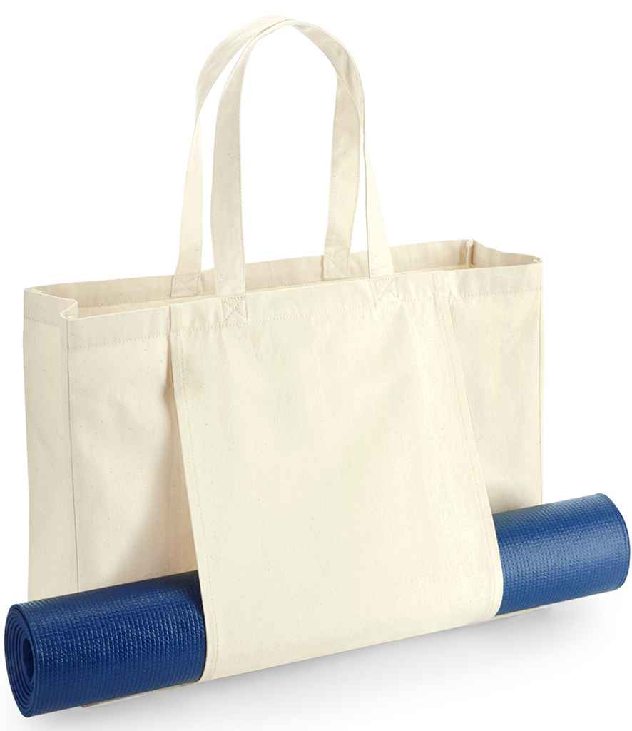 Westford Mill EarthAware Organic Yoga Tote Bag in ONE Natural by Westford Mill — Custom branded clothing by Print Press, featuring premium embroidery produced in our specialist print lab in the UK.