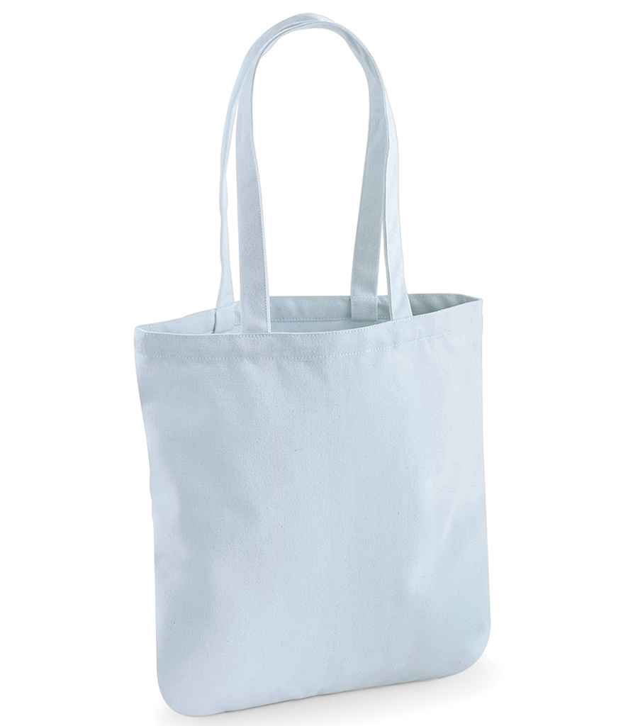 Westford Mill EarthAware Organic Spring Tote in ONE Pastel Blue by Westford Mill — Custom branded clothing by Print Press, featuring premium embroidery produced in our specialist print lab in the UK.