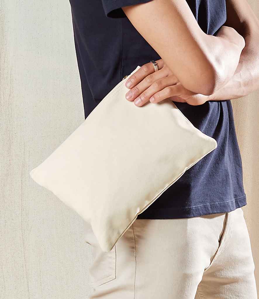 Westford Mill EarthAware Organic Accessory Pouch in Natural by Westford Mill — Custom branded clothing by Print Press, featuring premium embroidery produced in our specialist print lab in the UK.