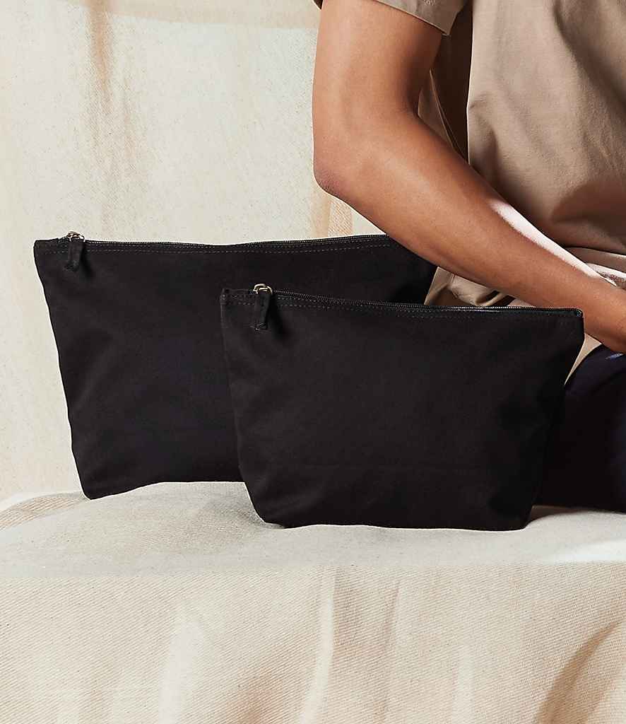 Westford Mill EarthAware Organic Accessory Bag in Black by Westford Mill — Custom branded clothing by Print Press, featuring premium embroidery produced in our specialist print lab in the UK.