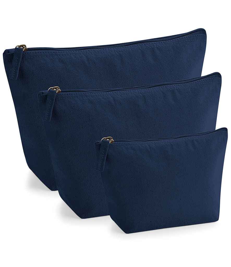 Westford Mill EarthAware Organic Accessory Bag in French Navy by Westford Mill — Custom branded clothing by Print Press, featuring premium embroidery produced in our specialist print lab in the UK.