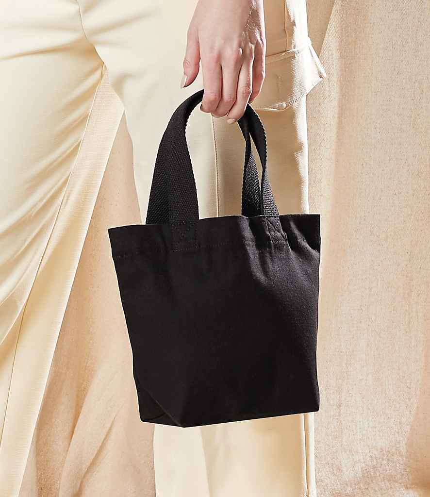 Westford Mill EarthAware Organic Marina Mini Tote in ONE Black by Westford Mill — Custom branded clothing by Print Press, featuring premium embroidery produced in our specialist print lab in the UK.