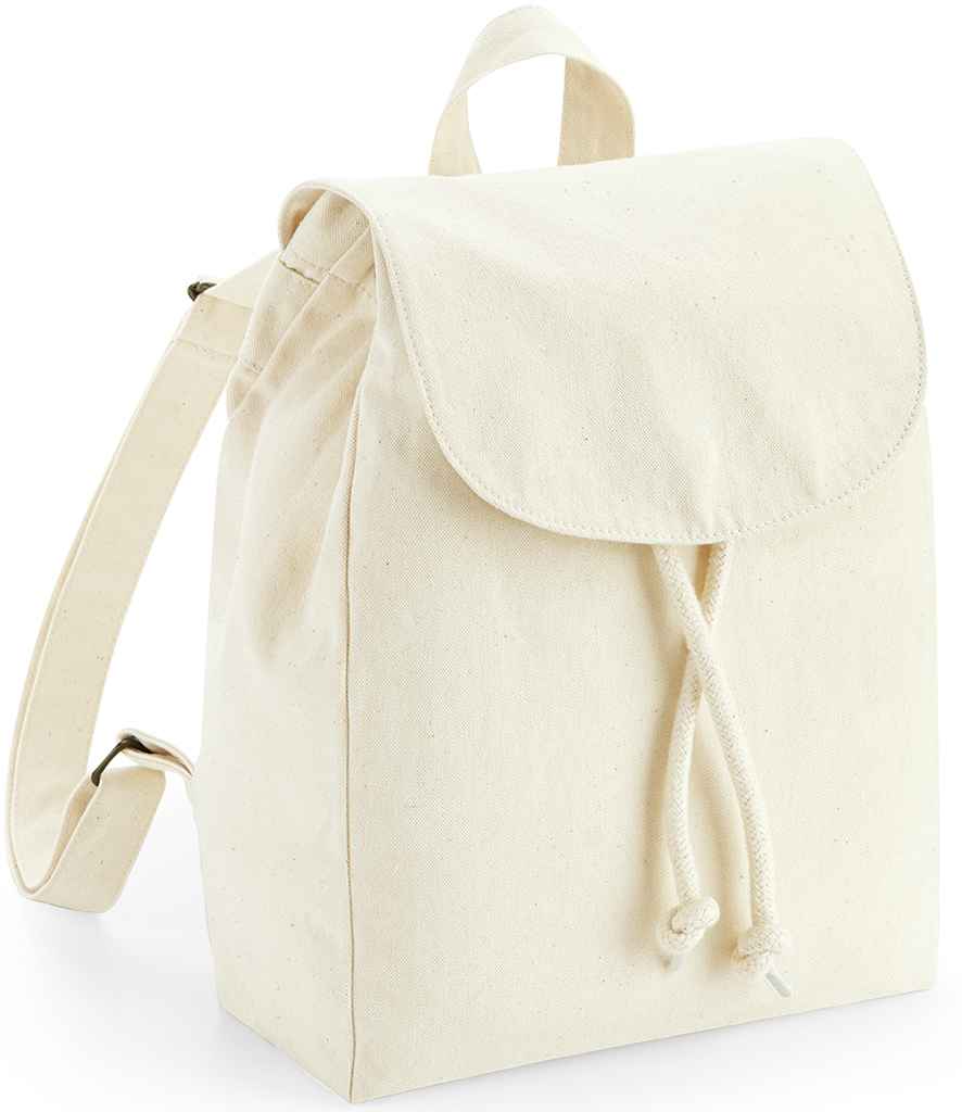 Westford Mill EarthAware Organic Mini Rucksack in ONE Natural by Westford Mill — Custom branded clothing by Print Press, featuring premium embroidery produced in our specialist print lab in the UK.
