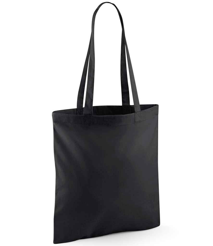 Westford Mill Recycled Cotton Tote Bag in ONE Black by Westford Mill — Custom branded clothing by Print Press, featuring premium embroidery produced in our specialist print lab in the UK.