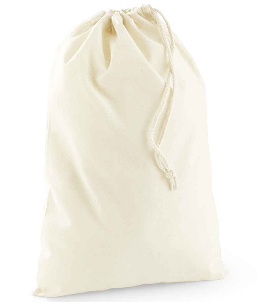 Westford Mill Recycled Cotton Stuff Bag in by Westford Mill — Custom branded clothing by Print Press, featuring premium embroidery produced in our specialist print lab in the UK.
