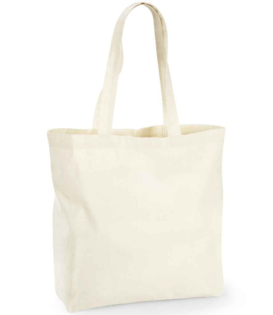 Westford Mill Recycled Cotton Maxi Tote Bag in ONE Natural by Westford Mill — Custom branded clothing by Print Press, featuring premium embroidery produced in our specialist print lab in the UK.