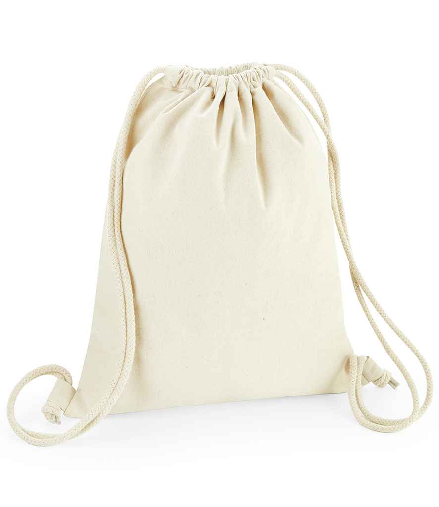 Westford Mill Revive Recycled Gymsac in ONE Natural by Westford Mill — Custom branded clothing by Print Press, featuring premium embroidery produced in our specialist print lab in the UK.
