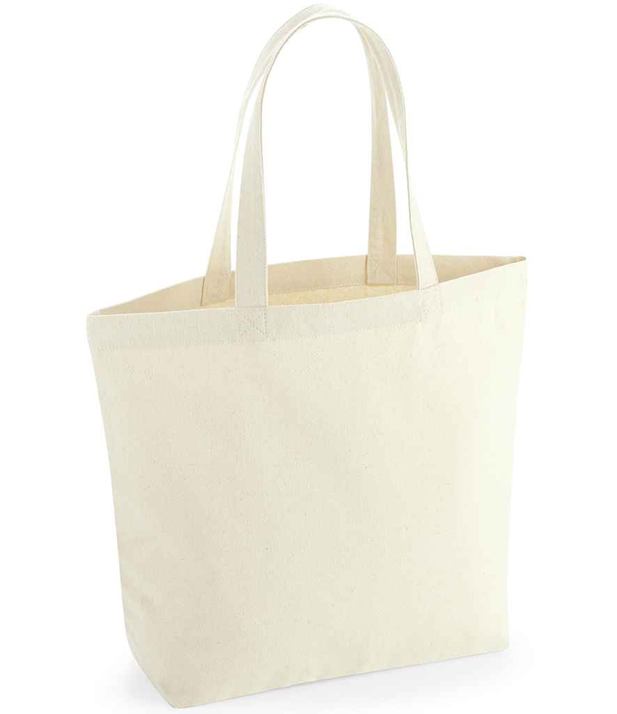 Westford Mill Revive Recycled Maxi Tote Bag in ONE Natural by Westford Mill — Custom branded clothing by Print Press, featuring premium embroidery produced in our specialist print lab in the UK.