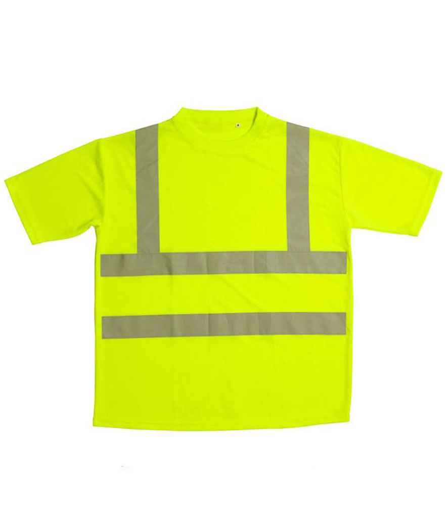 Warrior Hi-Vis T-Shirt in by Warrior — Custom branded clothing by Print Press, featuring premium embroidery produced in our specialist print lab in the UK.