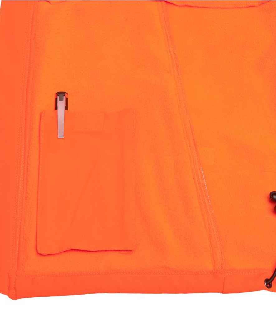 Warrior Hi-Vis Soft Shell Jacket in by Warrior — Custom branded clothing by Print Press, featuring premium embroidery produced in our specialist print lab in the UK.
