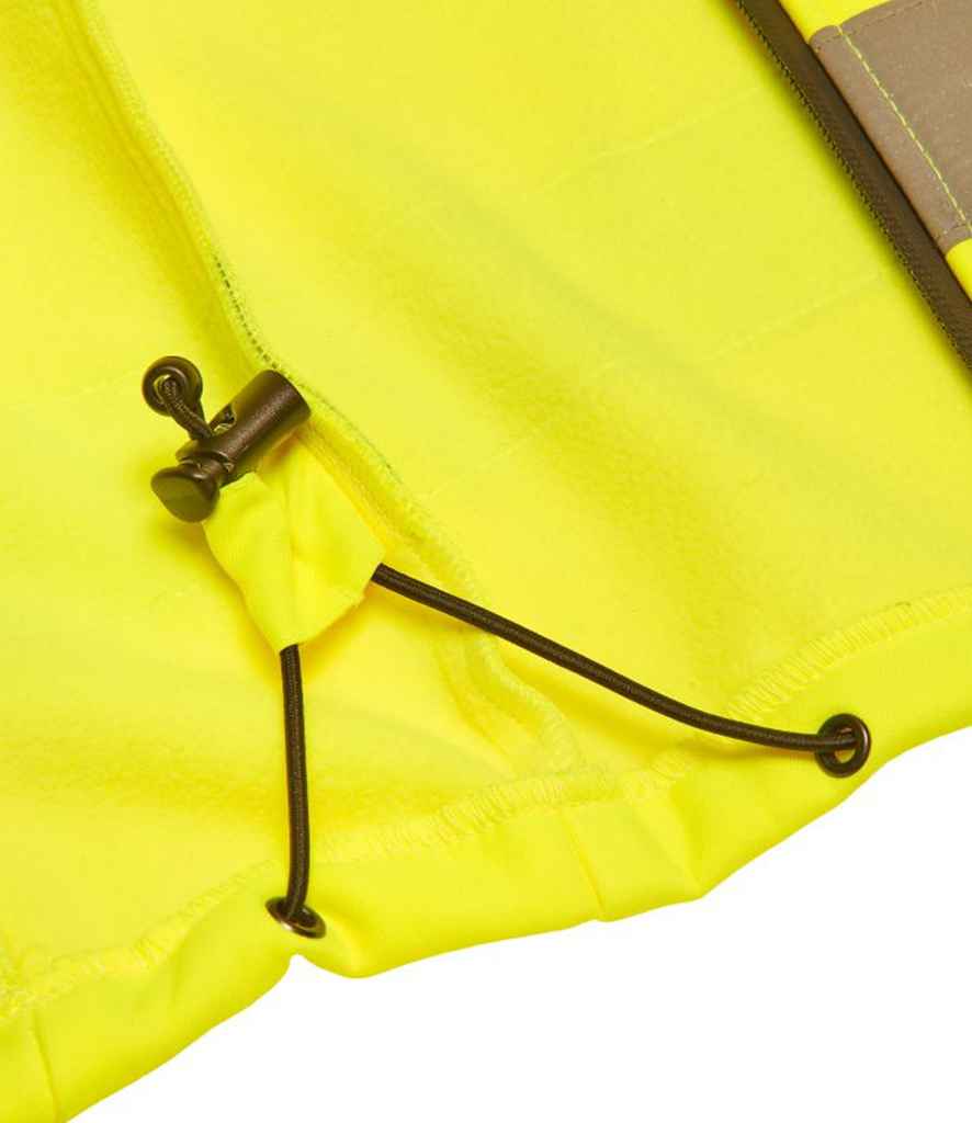 Warrior Hi-Vis Soft Shell Jacket in by Warrior — Custom branded clothing by Print Press, featuring premium embroidery produced in our specialist print lab in the UK.