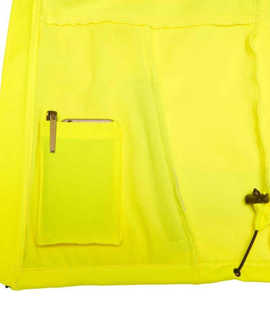 Warrior Hi-Vis Soft Shell Jacket in by Warrior — Custom branded clothing by Print Press, featuring premium embroidery produced in our specialist print lab in the UK.