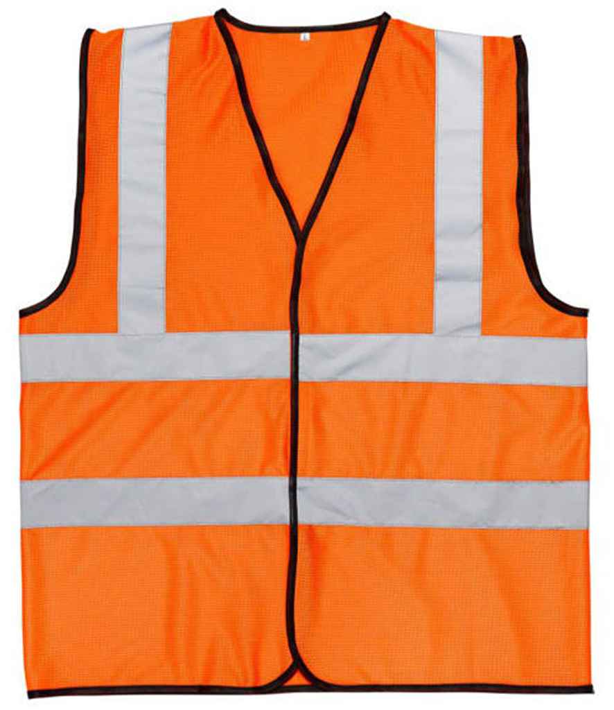 Warrior Hi-Vis Mesh Waistcoat in by Warrior — Custom branded clothing by Print Press, featuring premium embroidery produced in our specialist print lab in the UK.