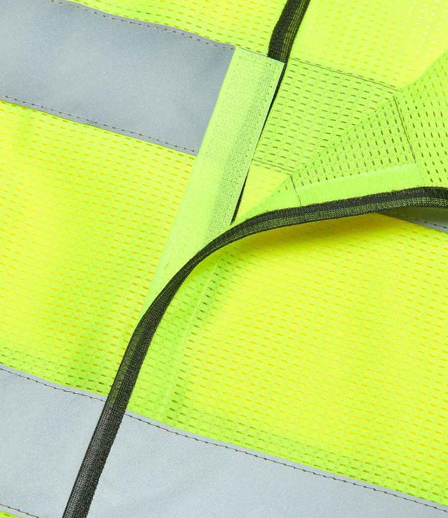 Warrior Hi-Vis Mesh Waistcoat in by Warrior — Custom branded clothing by Print Press, featuring premium embroidery produced in our specialist print lab in the UK.