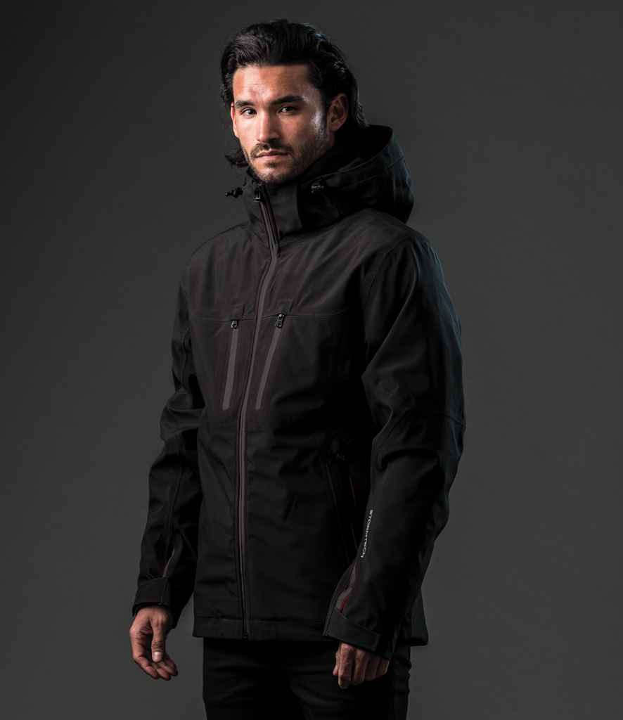 Stormtech Matrix System 3-in-1 Jacket in Black Carbon by Stormtech — Custom branded clothing by Print Press, featuring premium embroidery produced in our specialist print lab in the UK.