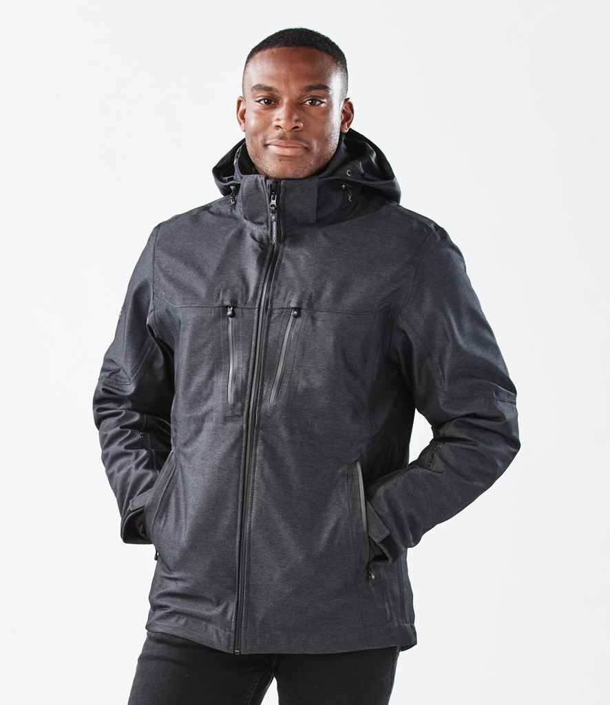 Stormtech Matrix System 3-in-1 Jacket in Charcoal Twill Black by Stormtech — Custom branded clothing by Print Press, featuring premium embroidery produced in our specialist print lab in the UK.