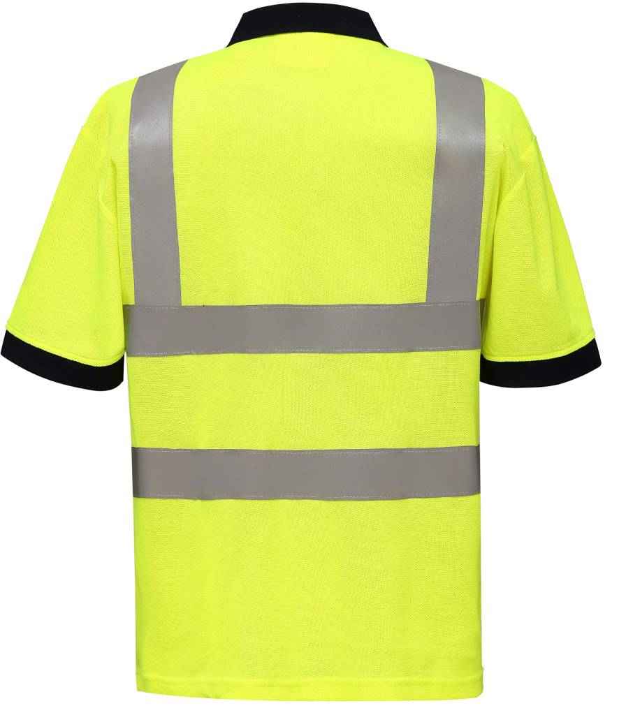 Yoko Hi-Vis Polo Shirt in by Yoko — Custom branded clothing by Print Press, featuring premium embroidery produced in our specialist print lab in the UK.