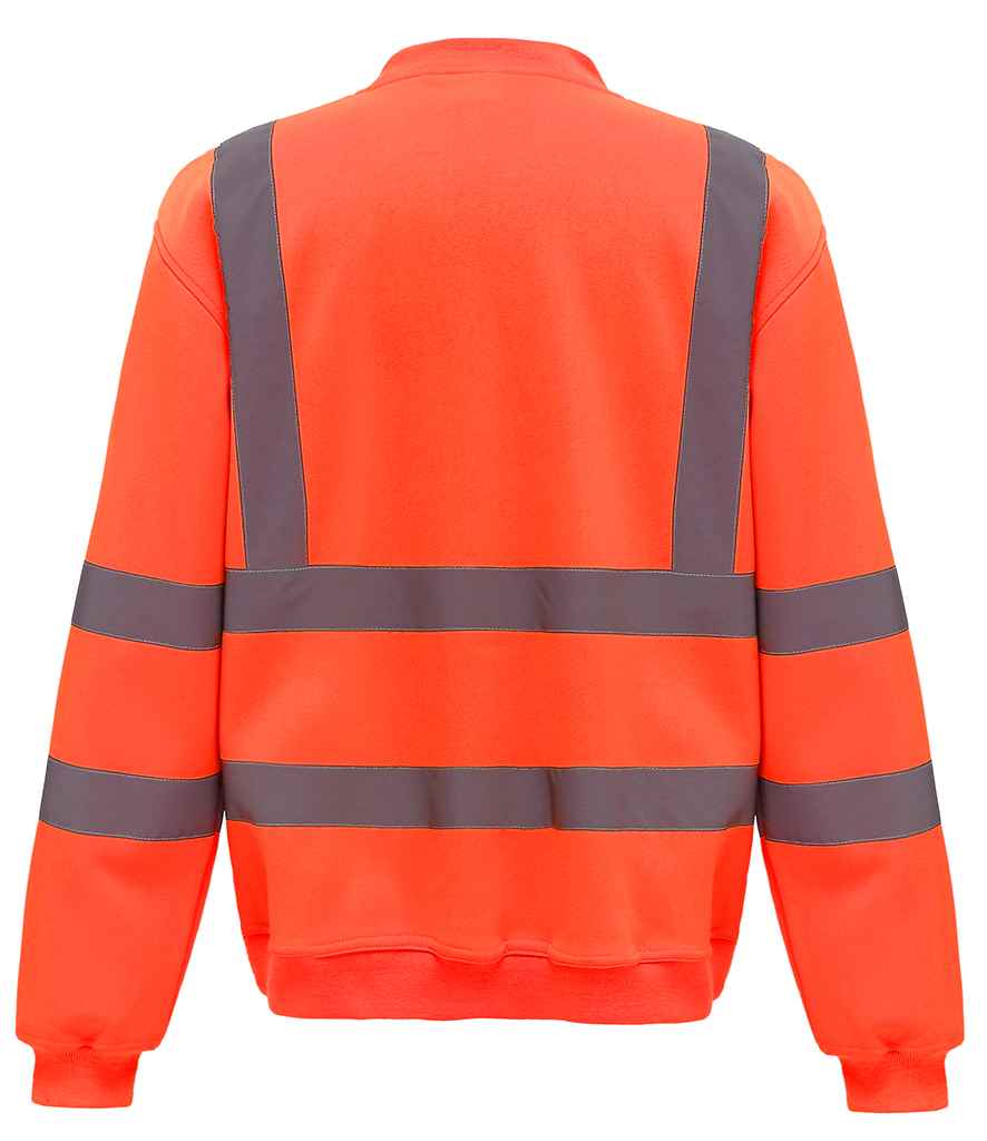 Yoko Hi-Vis Sweatshirt in by Yoko — Custom branded clothing by Print Press, featuring premium embroidery produced in our specialist print lab in the UK.