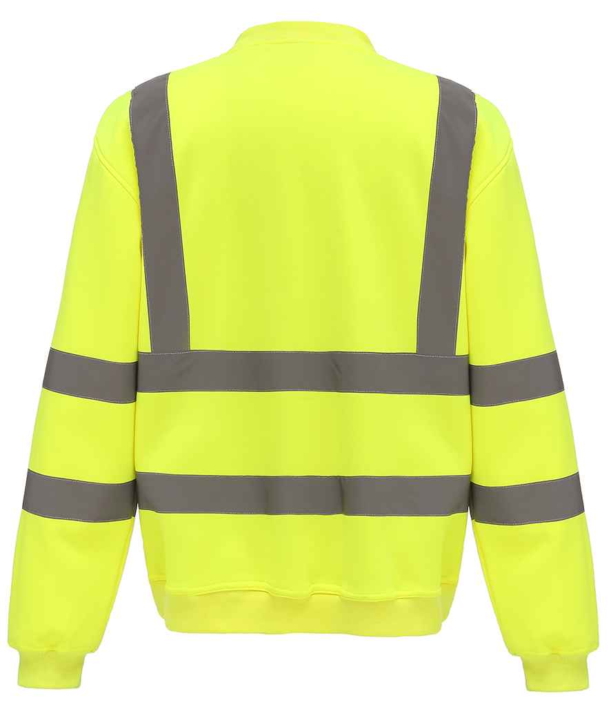 Yoko Hi-Vis Sweatshirt in by Yoko — Custom branded clothing by Print Press, featuring premium embroidery produced in our specialist print lab in the UK.