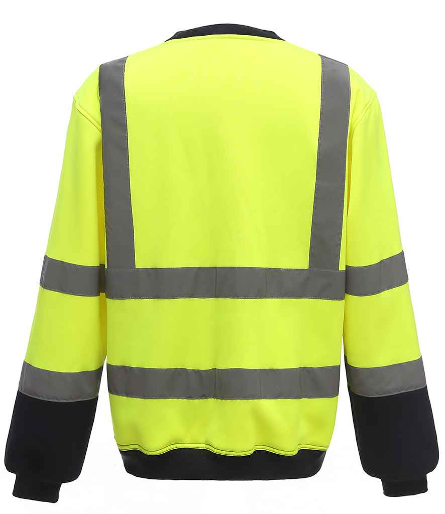 Yoko Hi-Vis Sweatshirt in by Yoko — Custom branded clothing by Print Press, featuring premium embroidery produced in our specialist print lab in the UK.