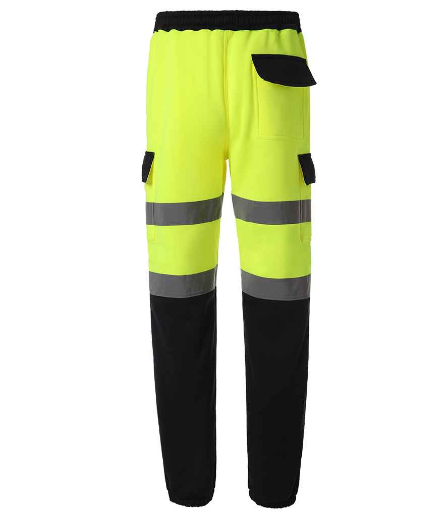 Yoko Hi-Vis Jog Pants in by Yoko — Custom branded clothing by Print Press, featuring premium embroidery produced in our specialist print lab in the UK.