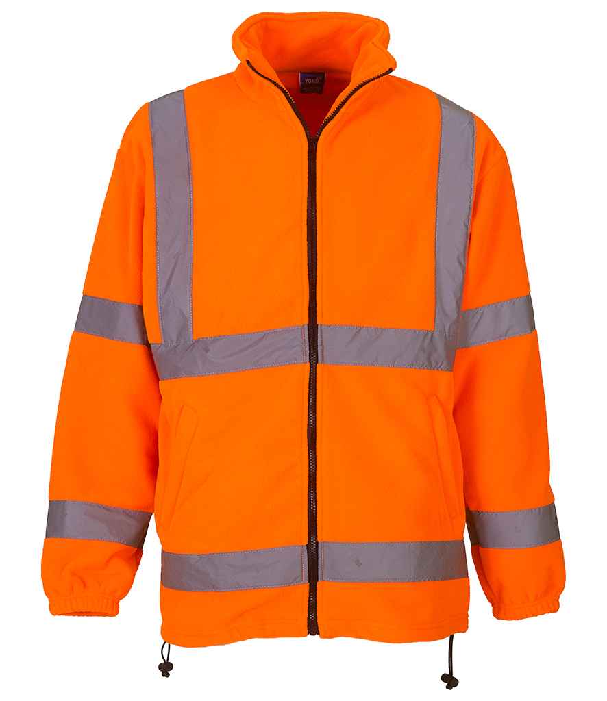 Yoko Hi-Vis Heavyweight Fleece Jacket in by Yoko — Custom branded clothing by Print Press, featuring premium embroidery produced in our specialist print lab in the UK.