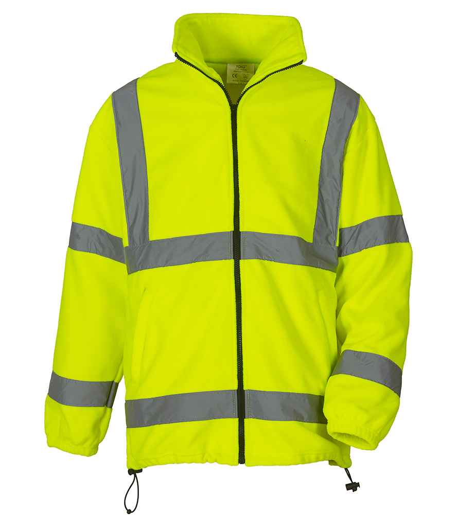 Yoko Hi-Vis Heavyweight Fleece Jacket in by Yoko — Custom branded clothing by Print Press, featuring premium embroidery produced in our specialist print lab in the UK.