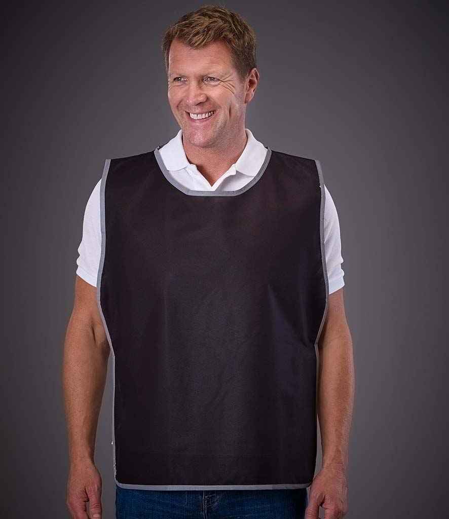 Yoko Hi-Vis Reflective Border Tabard in Black by Yoko — Custom branded clothing by Print Press, featuring premium embroidery produced in our specialist print lab in the UK.