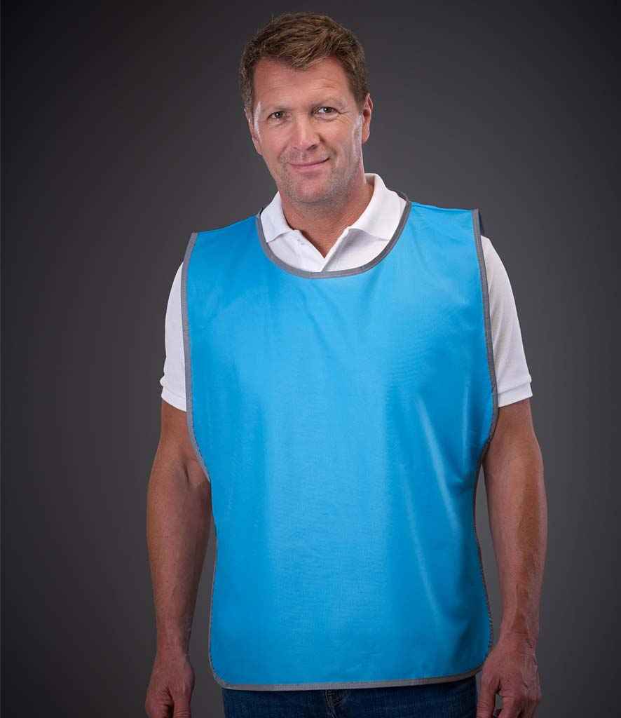 Yoko Hi-Vis Reflective Border Tabard in Sapphire Blue by Yoko — Custom branded clothing by Print Press, featuring premium embroidery produced in our specialist print lab in the UK.