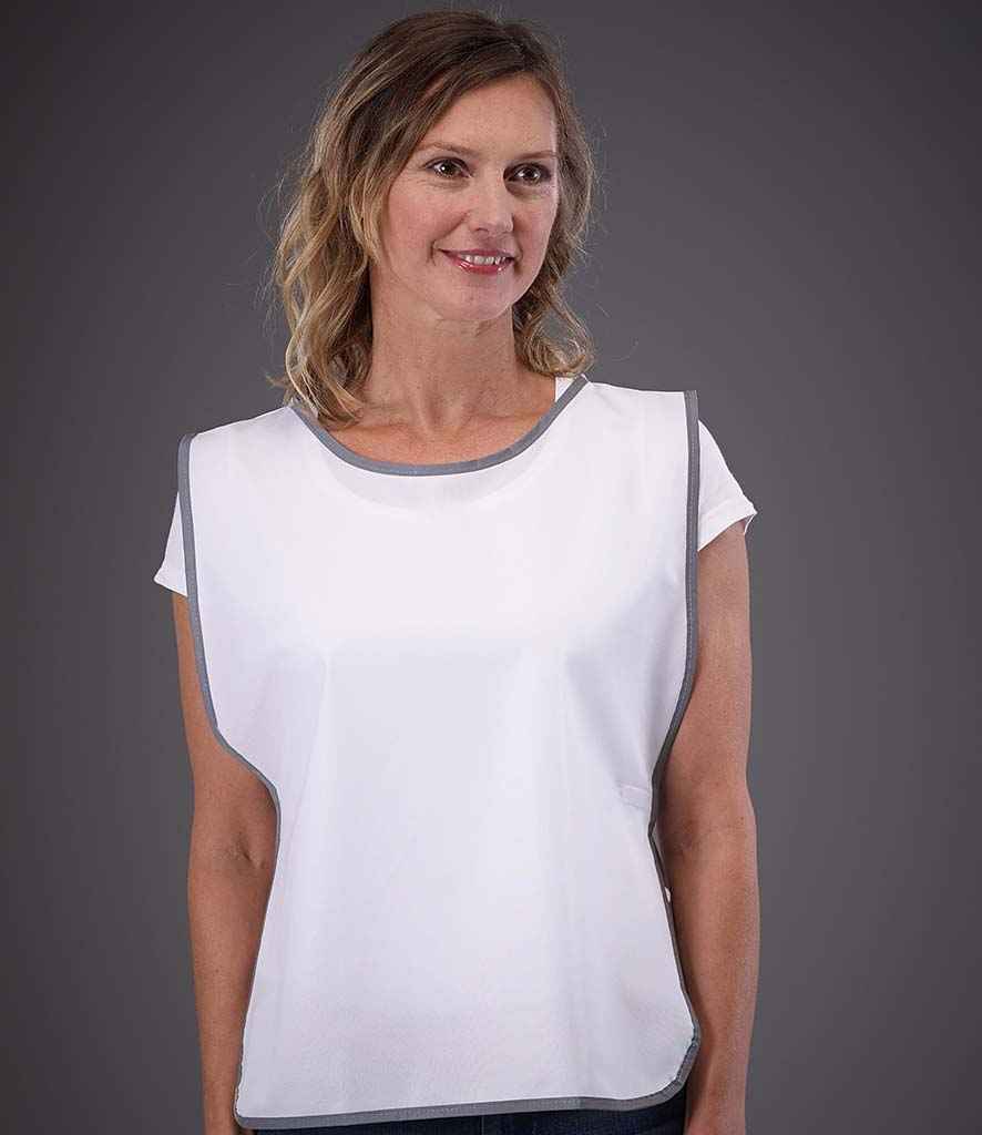Yoko Hi-Vis Reflective Border Tabard in White by Yoko — Custom branded clothing by Print Press, featuring premium embroidery produced in our specialist print lab in the UK.