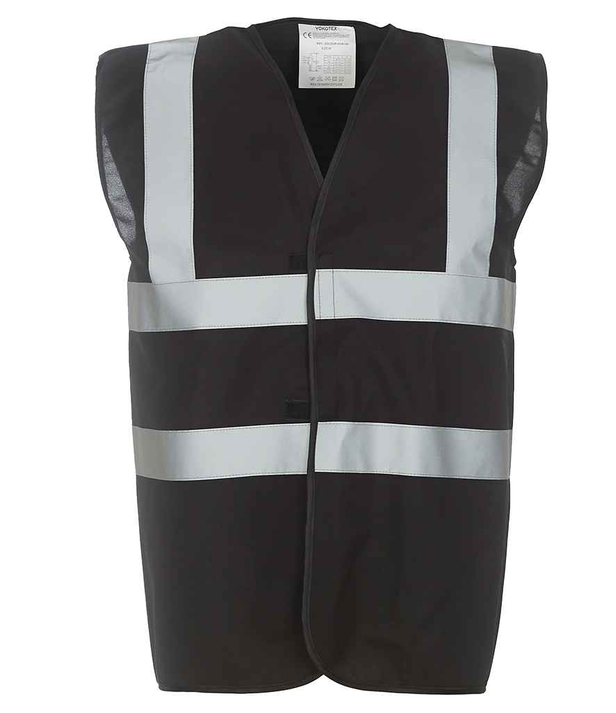 Yoko Hi-Vis Two Band and Braces Waistcoat - (2nd Colours) in by Yoko — Custom branded clothing by Print Press, featuring premium embroidery produced in our specialist print lab in the UK.