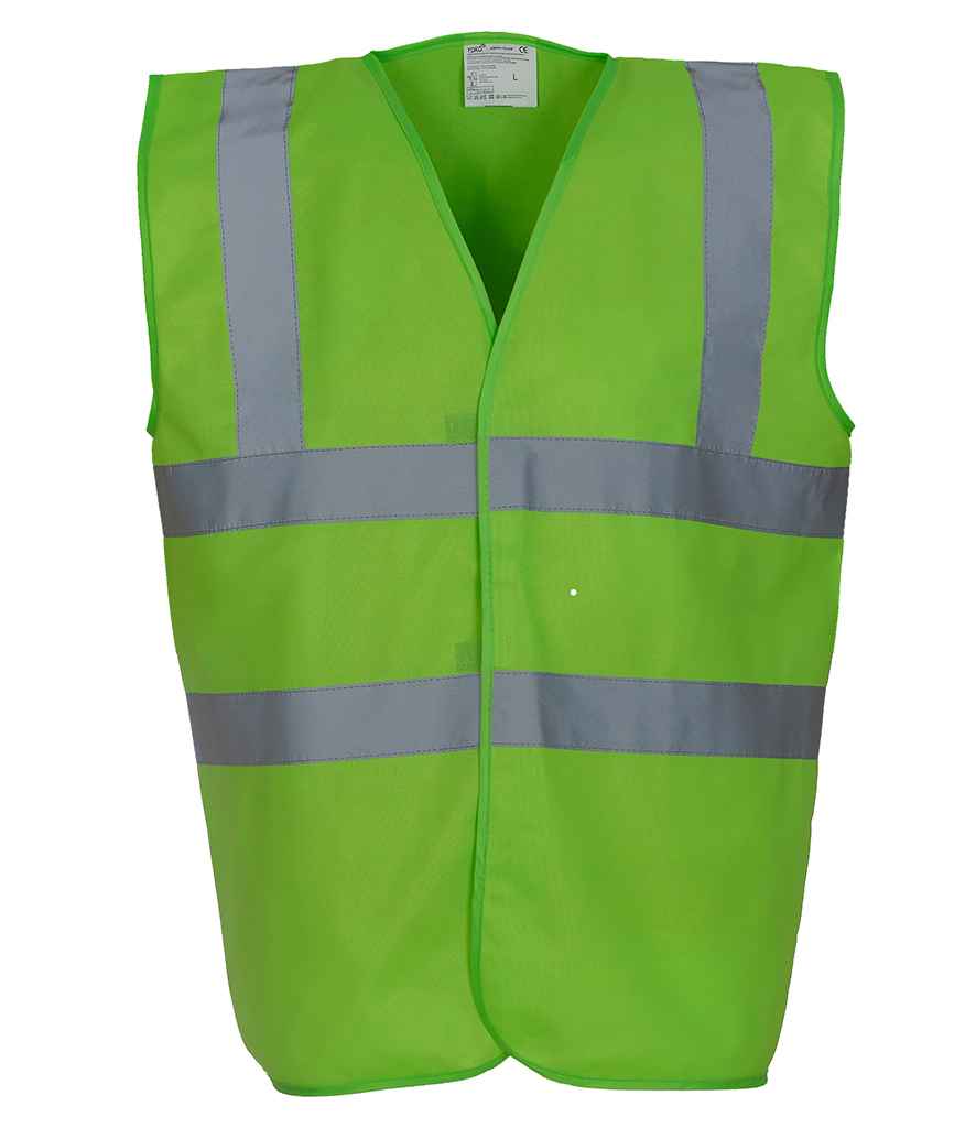 Yoko Hi-Vis Two Band and Braces Waistcoat - (2nd Colours) in by Yoko — Custom branded clothing by Print Press, featuring premium embroidery produced in our specialist print lab in the UK.
