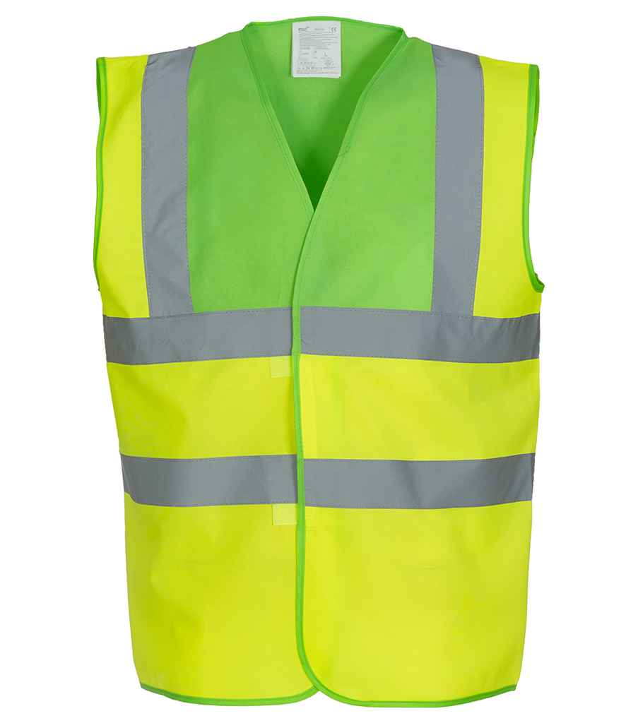 Yoko Hi-Vis Two Band and Braces Waistcoat - (2nd Colours) in by Yoko — Custom branded clothing by Print Press, featuring premium embroidery produced in our specialist print lab in the UK.