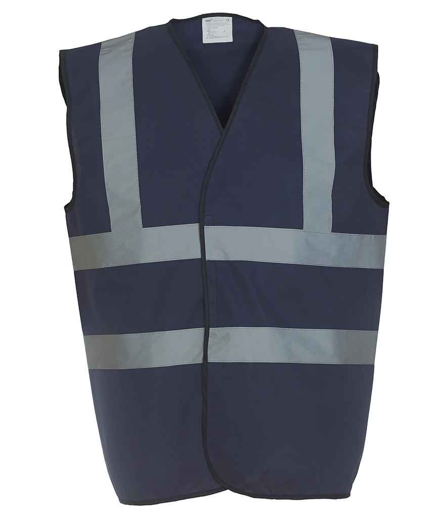 Yoko Hi-Vis Two Band and Braces Waistcoat - (2nd Colours) in by Yoko — Custom branded clothing by Print Press, featuring premium embroidery produced in our specialist print lab in the UK.