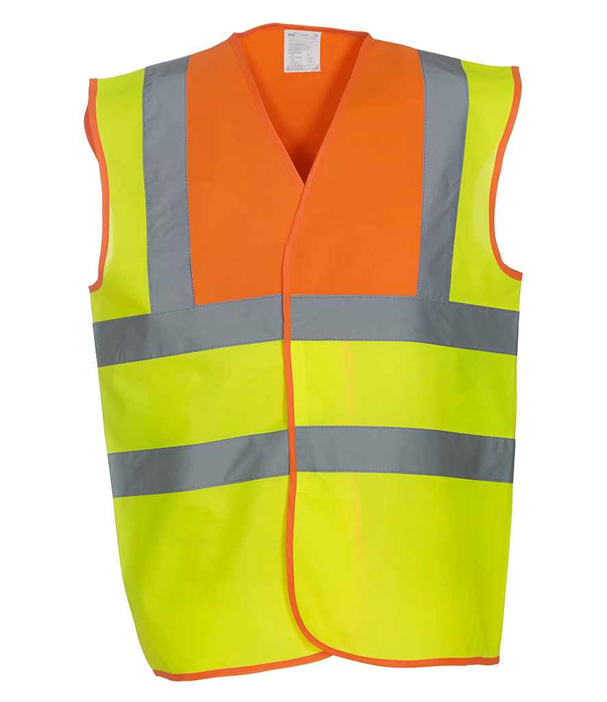 Yoko Hi-Vis Two Band and Braces Waistcoat in by Yoko — Custom branded clothing by Print Press, featuring premium embroidery produced in our specialist print lab in the UK.