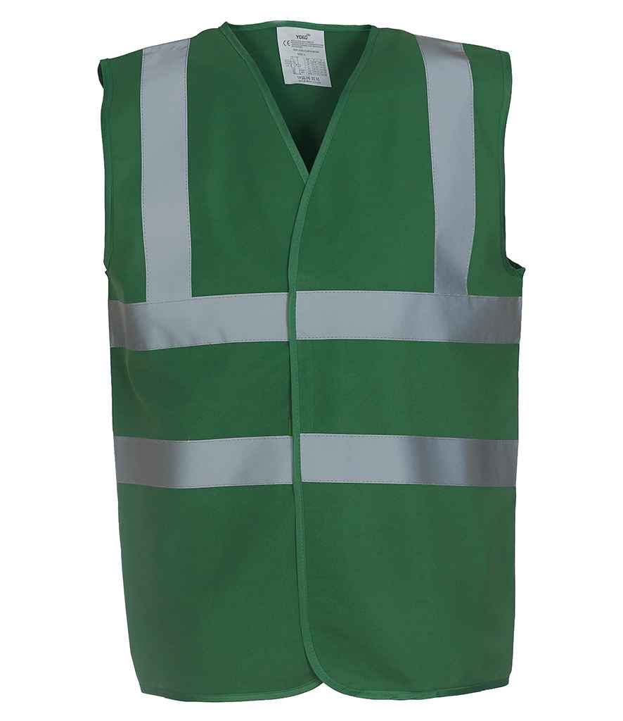 Yoko Hi-Vis Two Band and Braces Waistcoat in by Yoko — Custom branded clothing by Print Press, featuring premium embroidery produced in our specialist print lab in the UK.