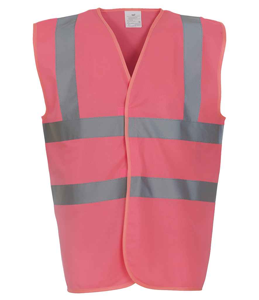 Yoko Hi-Vis Two Band and Braces Waistcoat in by Yoko — Custom branded clothing by Print Press, featuring premium embroidery produced in our specialist print lab in the UK.