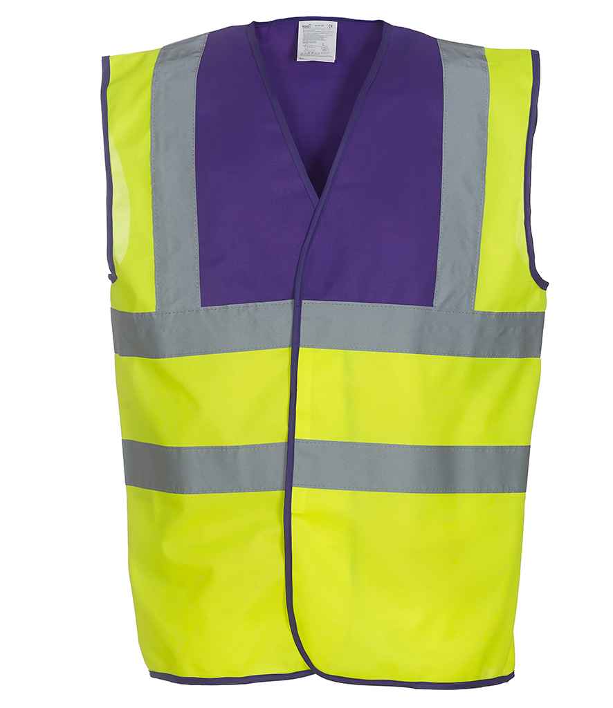 Yoko Hi-Vis Two Band and Braces Waistcoat in by Yoko — Custom branded clothing by Print Press, featuring premium embroidery produced in our specialist print lab in the UK.