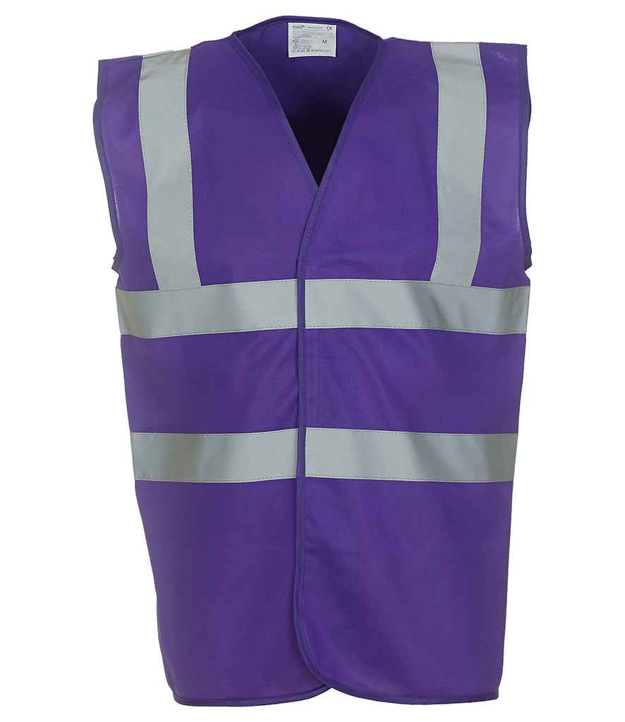 Yoko Hi-Vis Two Band and Braces Waistcoat in by Yoko — Custom branded clothing by Print Press, featuring premium embroidery produced in our specialist print lab in the UK.