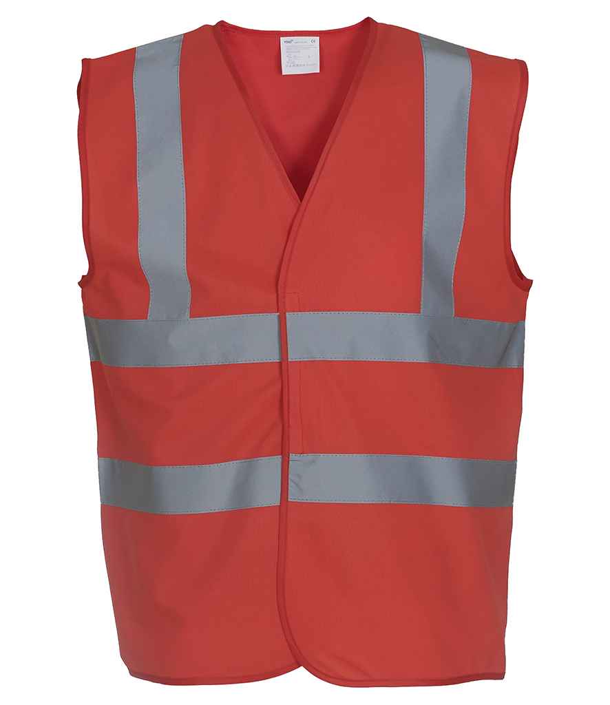 Yoko Hi-Vis Two Band and Braces Waistcoat in by Yoko — Custom branded clothing by Print Press, featuring premium embroidery produced in our specialist print lab in the UK.