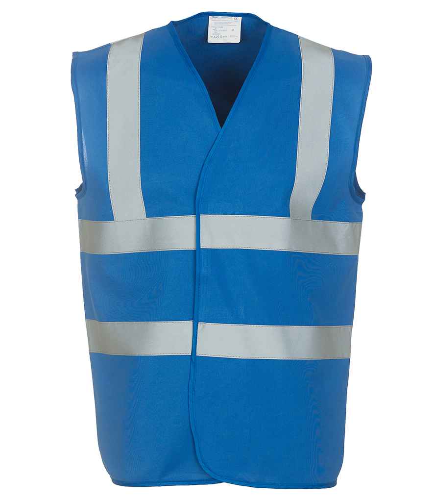 Yoko Hi-Vis Two Band and Braces Waistcoat in by Yoko — Custom branded clothing by Print Press, featuring premium embroidery produced in our specialist print lab in the UK.