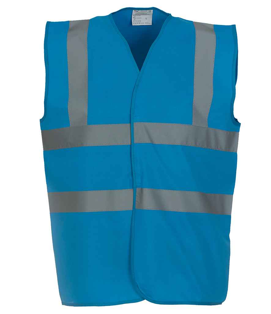 Yoko Hi-Vis Two Band and Braces Waistcoat in by Yoko — Custom branded clothing by Print Press, featuring premium embroidery produced in our specialist print lab in the UK.