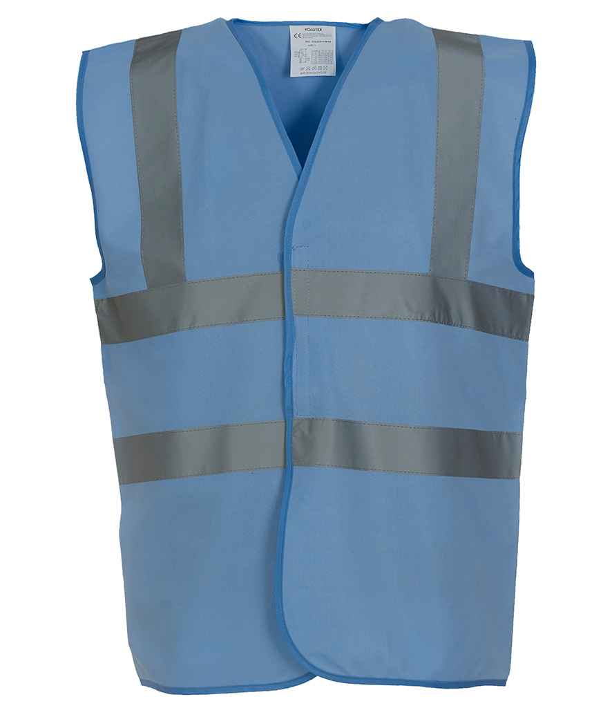 Yoko Hi-Vis Two Band and Braces Waistcoat in by Yoko — Custom branded clothing by Print Press, featuring premium embroidery produced in our specialist print lab in the UK.