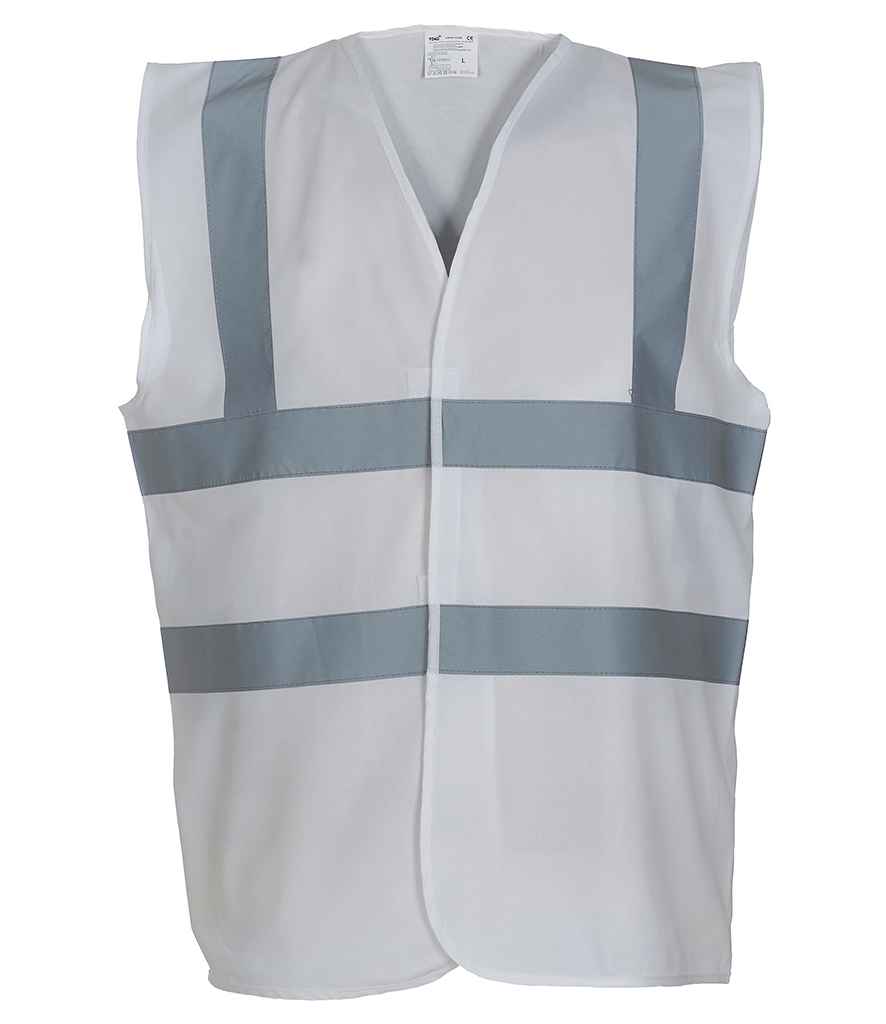 Yoko Hi-Vis Two Band and Braces Waistcoat in by Yoko — Custom branded clothing by Print Press, featuring premium embroidery produced in our specialist print lab in the UK.