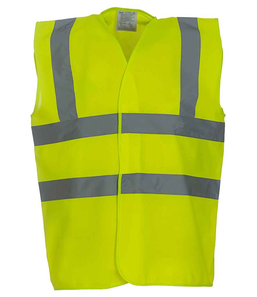 Yoko Hi-Vis Two Band and Braces Waistcoat in by Yoko — Custom branded clothing by Print Press, featuring premium embroidery produced in our specialist print lab in the UK.