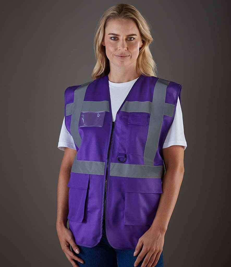 Yoko Executive Waistcoat in Purple by Yoko — Custom branded clothing by Print Press, featuring premium embroidery produced in our specialist print lab in the UK.