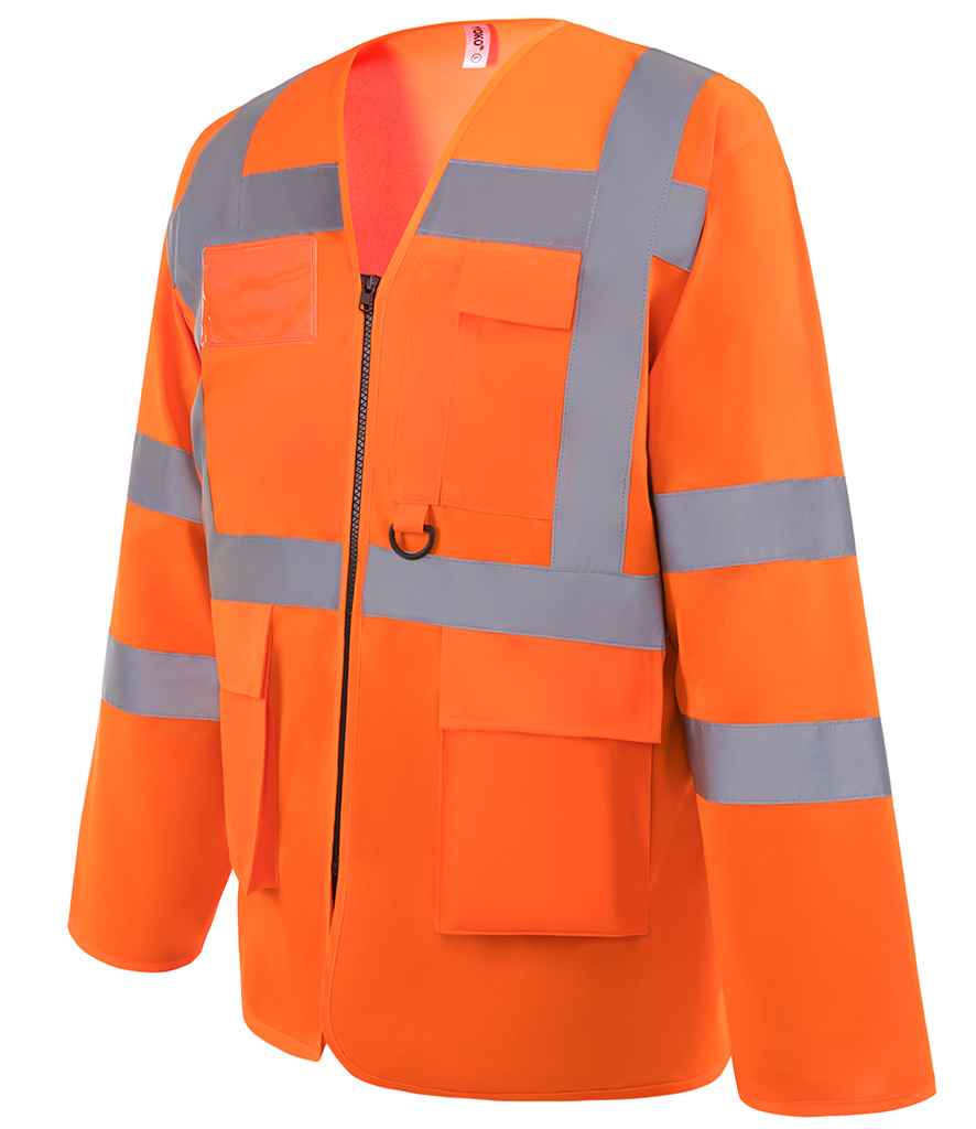 Yoko Hi-Vis Executive Long Sleeve Waistcoat in by Yoko — Custom branded clothing by Print Press, featuring premium embroidery produced in our specialist print lab in the UK.
