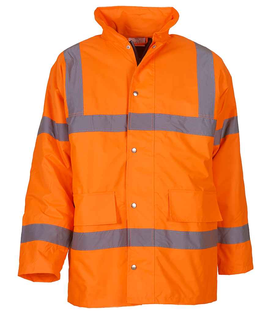 Yoko Hi-Vis Classic Motorway Jacket in by Yoko — Custom branded clothing by Print Press, featuring premium embroidery produced in our specialist print lab in the UK.